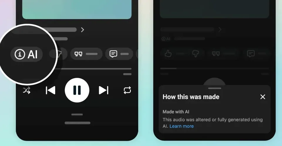 YouTube introduce eticheta pentru muzica generată cu inteligență artificială.