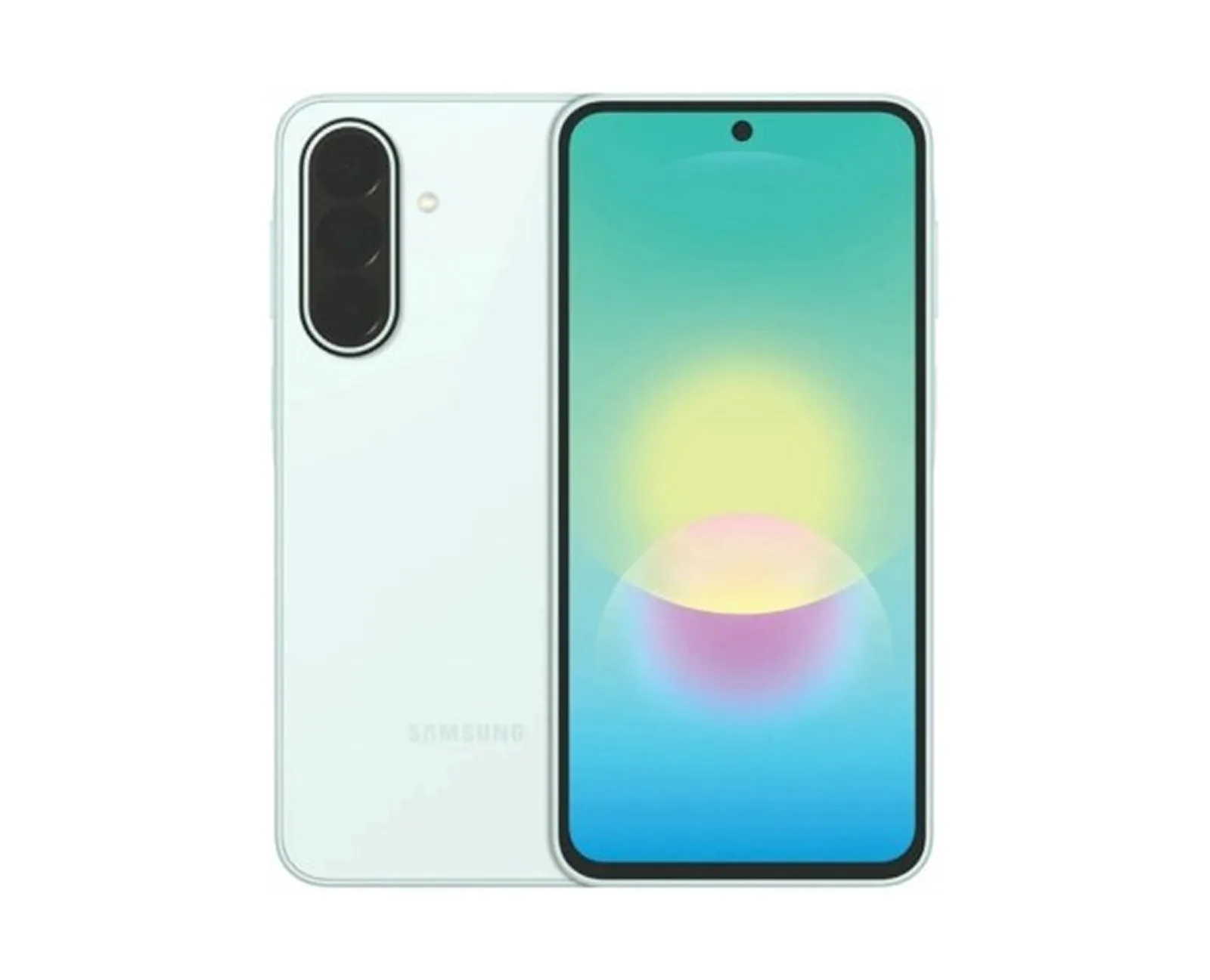 Samsung Galaxy A27 în nuanța verde pal, numită Awesome Mint.