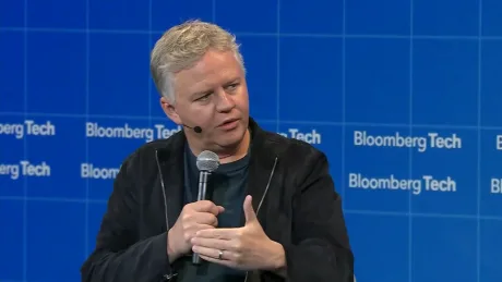 Matthew Prince discutând despre avantajul Google în indexarea web.