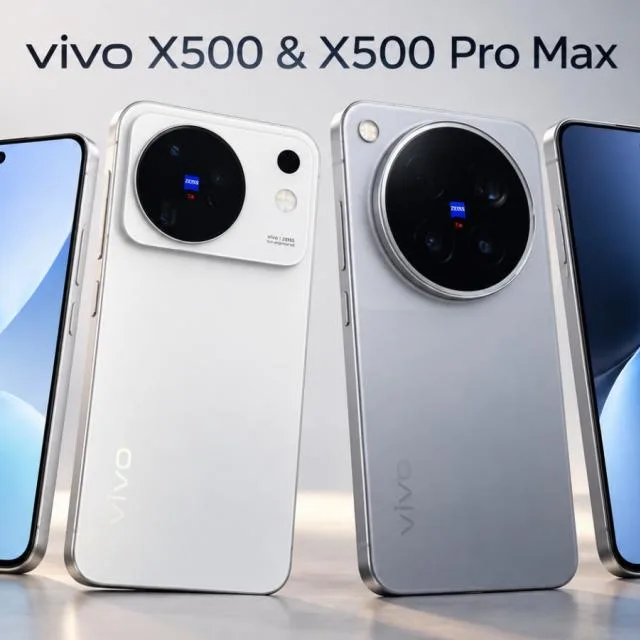 Modelele vivo X500 și X500 Pro Max expuse în magazinele din China.