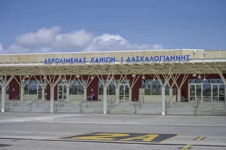 Aeroportul din Chania, locul incidentului cu zborul Ryanair.