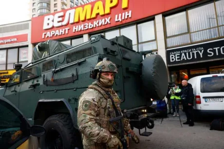 Volodimir Zelenski discutând despre evacuarea din Harkov.