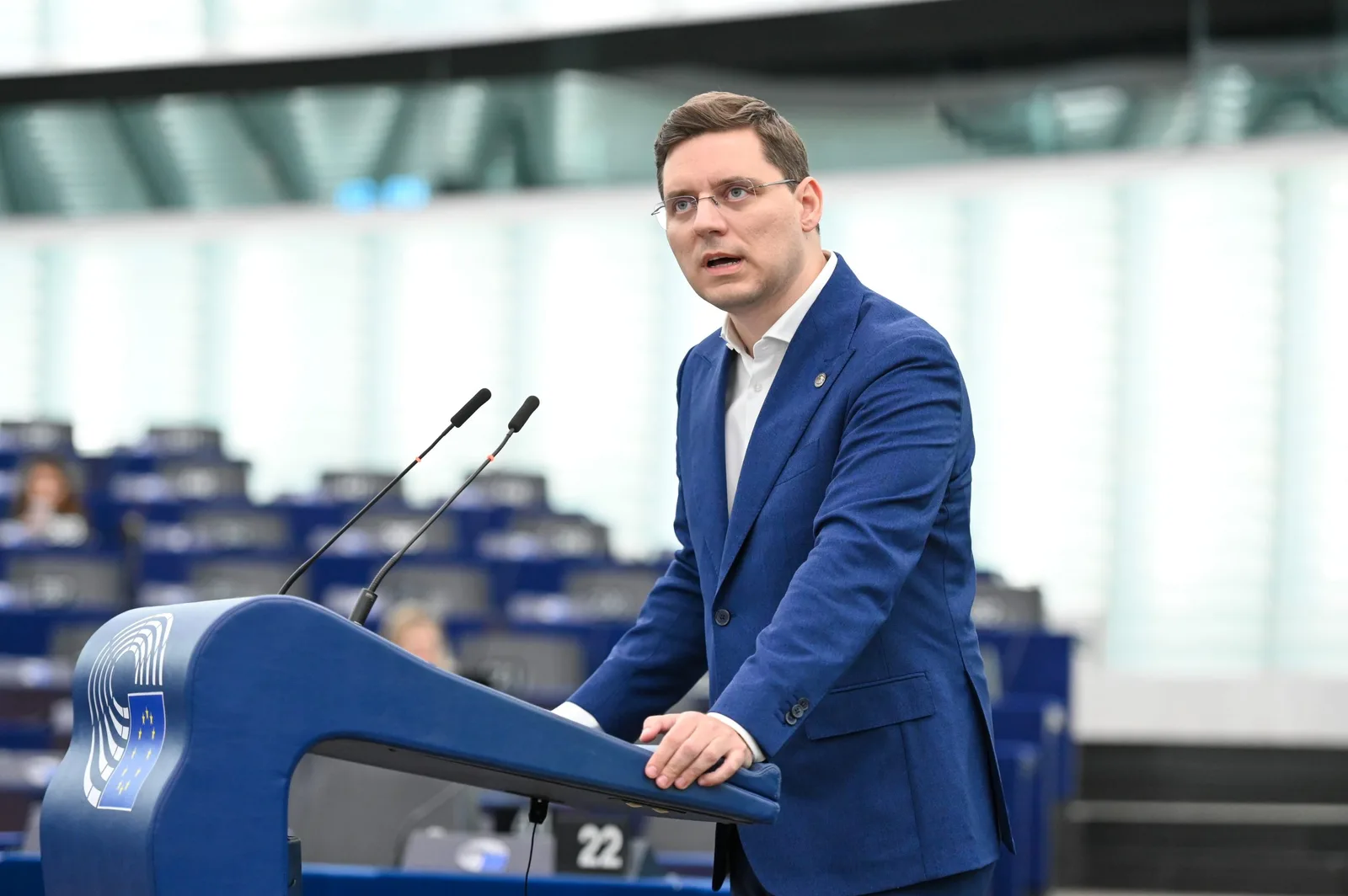 Victor Negrescu discută despre aderarea României la zona euro în Parlamentul European.