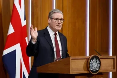 Keir Starmer discutând despre securitatea națională a Marii Britanii.