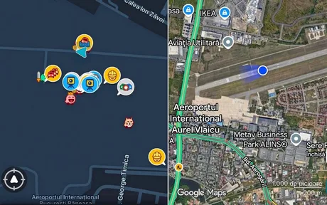 Utilizatori din București se confruntă cu erori de localizare GPS pe aplicații de navigație.