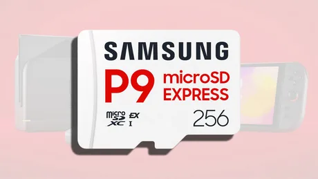 Card microSD Express Samsung P9 de 256GB, cu viteze de până la 800MB/s.