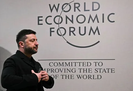 Zelenski la Forumul Economic Mondial, reflectând asupra discuțiilor cu Trump.