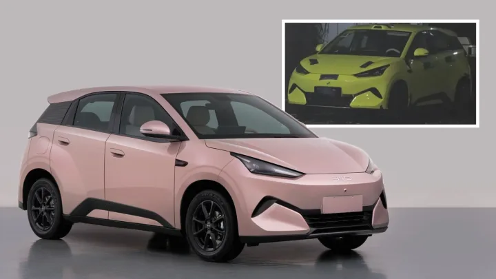 Hatchback electric Great Seagull, model compact și modern, pregătit pentru lansare.