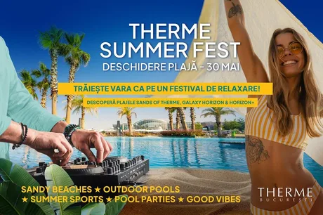 Plajele Sands of Therme oferă distracție și relaxare în sezonul estival.