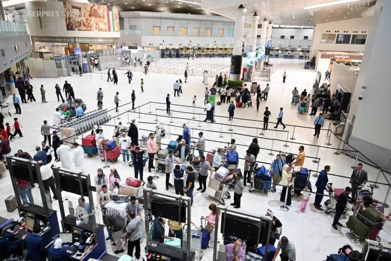 Aeroportul din Kuweit, aglomerat după atacurile recente cu drone.