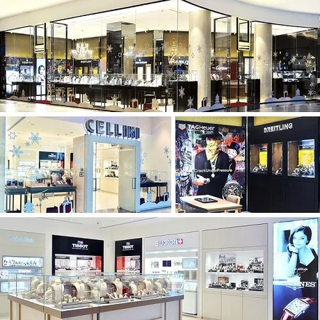 Magazinele Cellini oferă o gamă variată de ceasuri și bijuterii de lux.