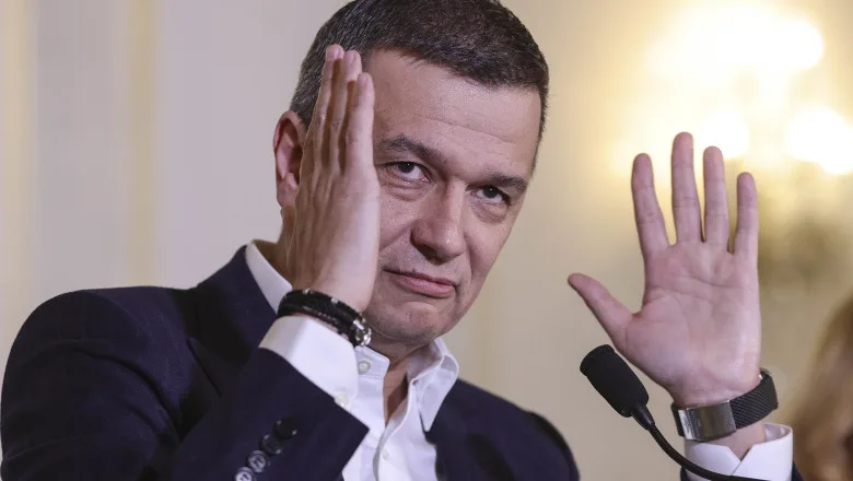 Sorin Grindeanu discutând despre problemele economice ale României.