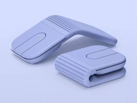 Mouse pliabil Mobi Fold, compact și ergonomic, ideal pentru utilizare mobilă.