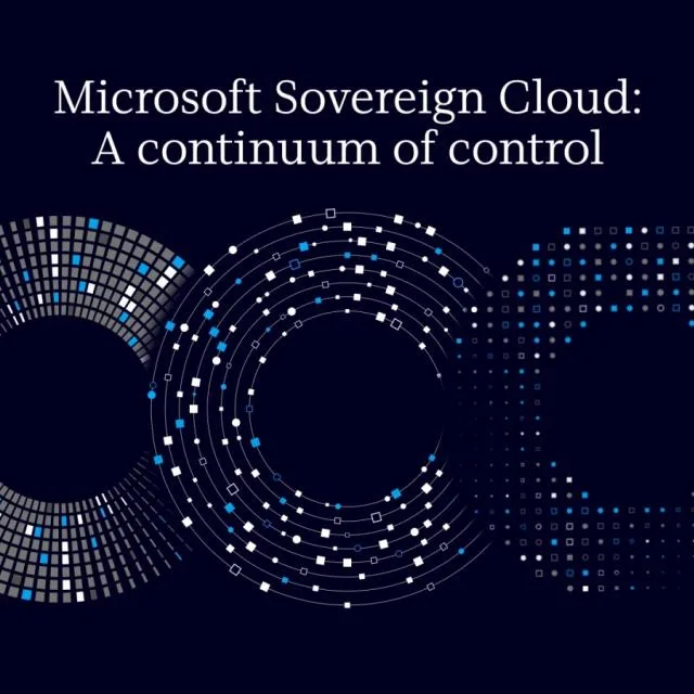 Grafica reprezentând controlul continuu în cloud-ul suveran Microsoft.