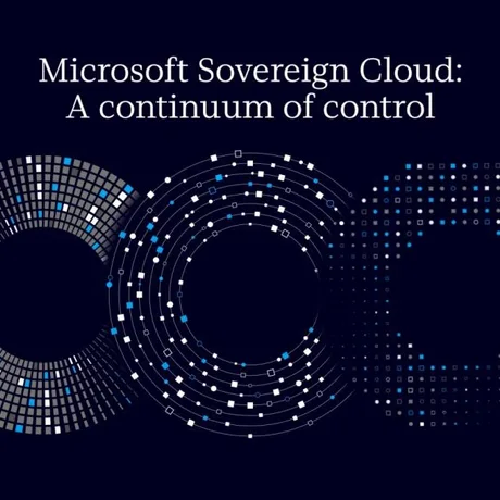 Grafica reprezentând controlul continuu în cloud-ul suveran Microsoft.