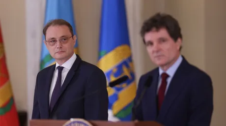 Nicușor Dan și Luca Niculescu la Palatul Cotroceni, în contextul desemnării premierului.