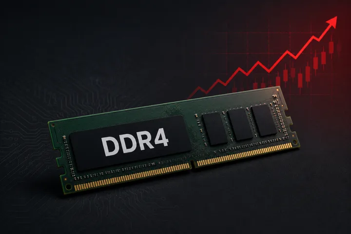 Creșterea prețurilor la memoria DDR4 afectează costurile pentru PC-uri și SSD-uri.