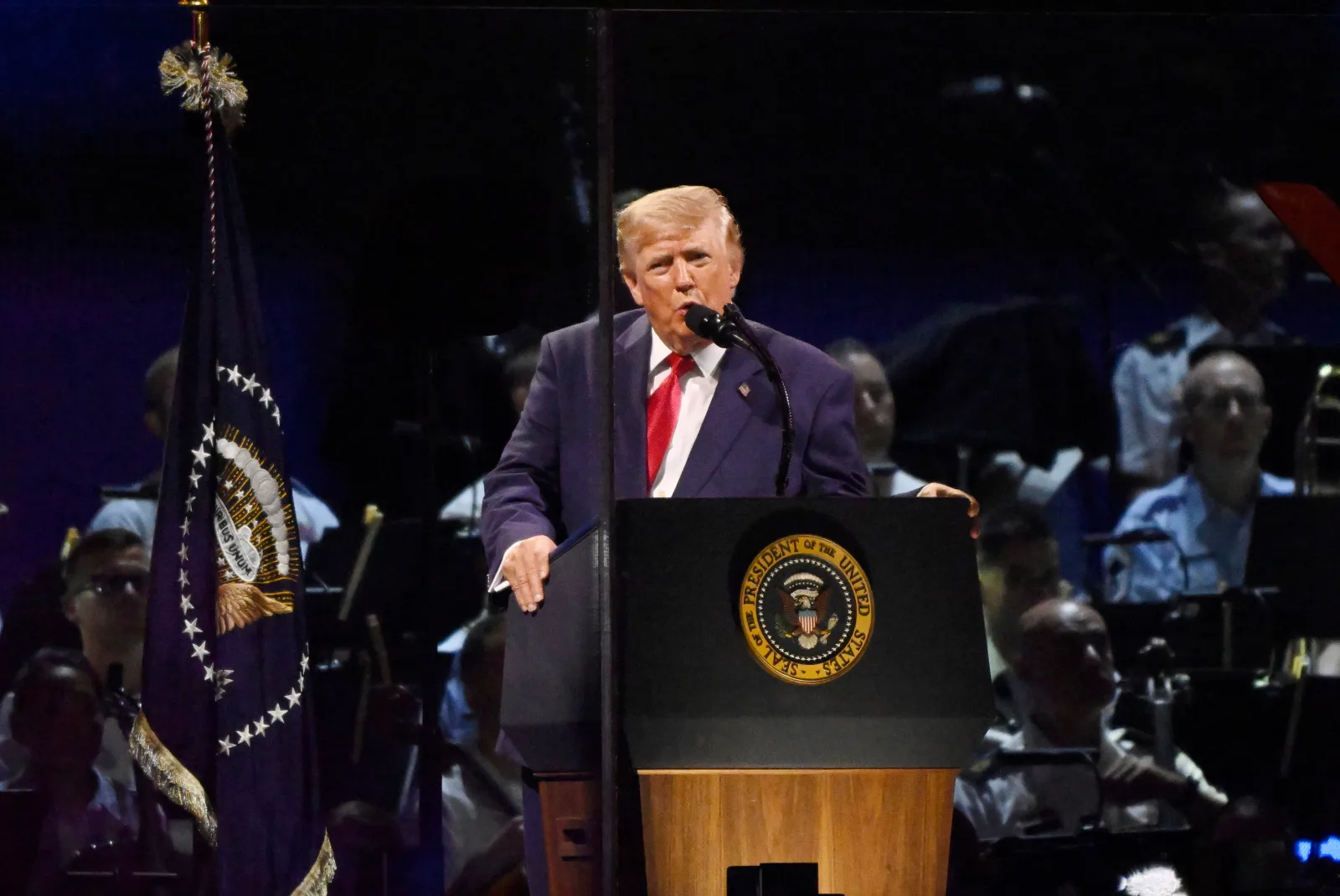 Donald Trump susține un discurs la National Mall, evidențiind realizările Americii.
