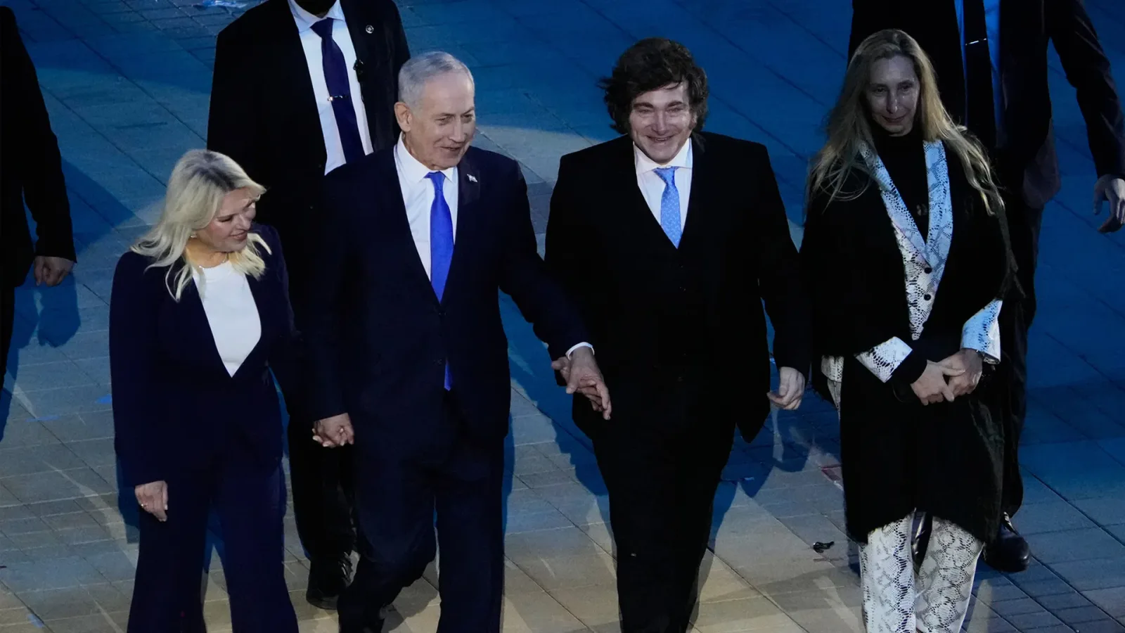 Javier Milei și Benjamin Netanyahu discută despre relațiile bilaterale la Ierusalim.
