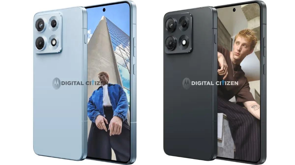 Motorola Edge 70 Max cu suport pentru încărcare wireless rapidă și magneți integrați.