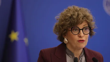 Vicepremierul Oana Gheorghiu discutând despre protestele oierilor.