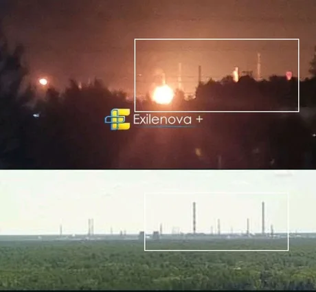 Incendii la rafinăria KINEF și aerodromul Yeysk după atacuri cu drone.