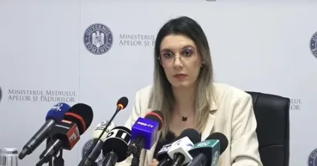 Diana Buzoianu la conferința despre controalele de mediu.
