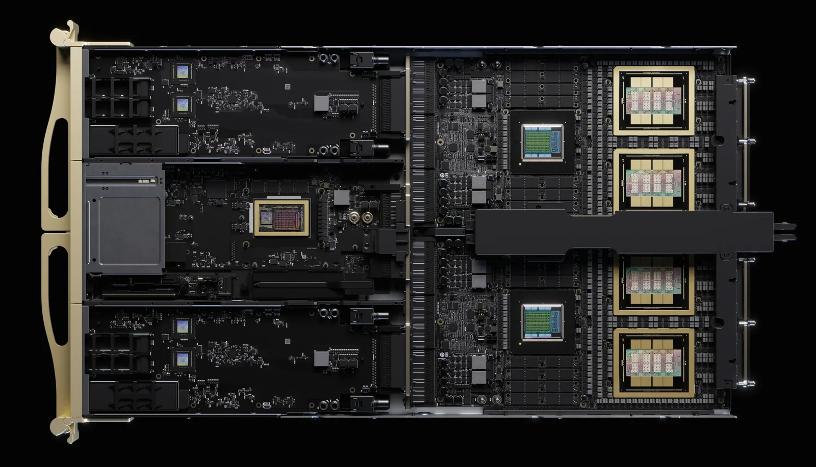 Configurație avansată de GPU-uri pentru supercomputere eficiente și puternice.