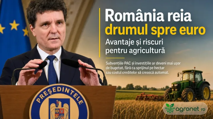 România pregătește adoptarea euro, cu impact asupra agriculturii și subvențiilor.