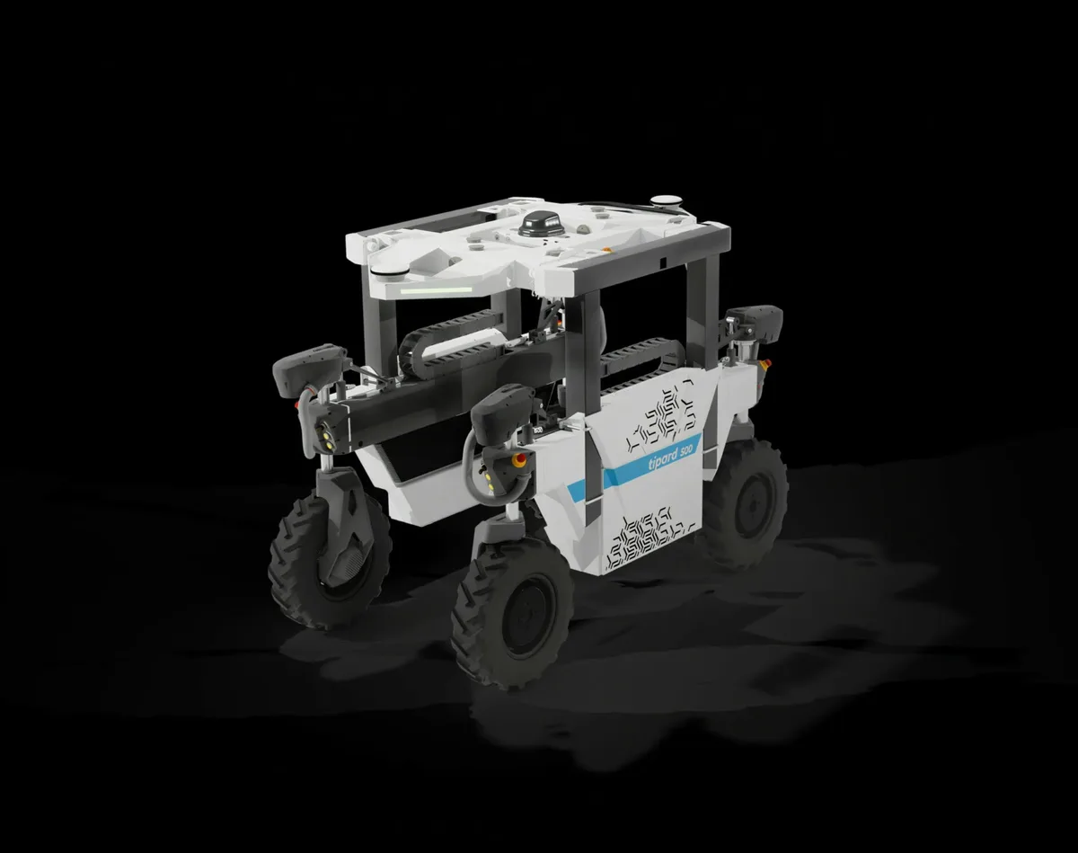Robot agricol tipard 2500, model pentru sarcini grele, pregătit pentru agricultura de precizie.