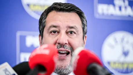 Matteo Salvini vorbește despre sprijinul financiar pentru Ucraina.