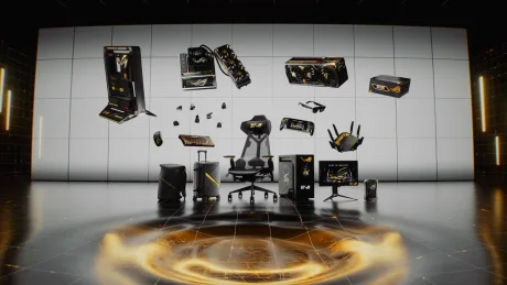 Gadgeturi și accesorii ROG într-un design elegant și modern.