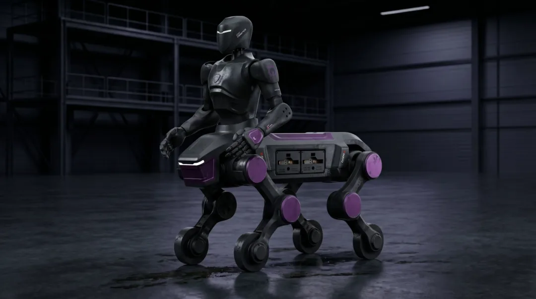 Robot centaur cu roți și picioare, destinat intervențiilor de urgență și inspecțiilor autonome.