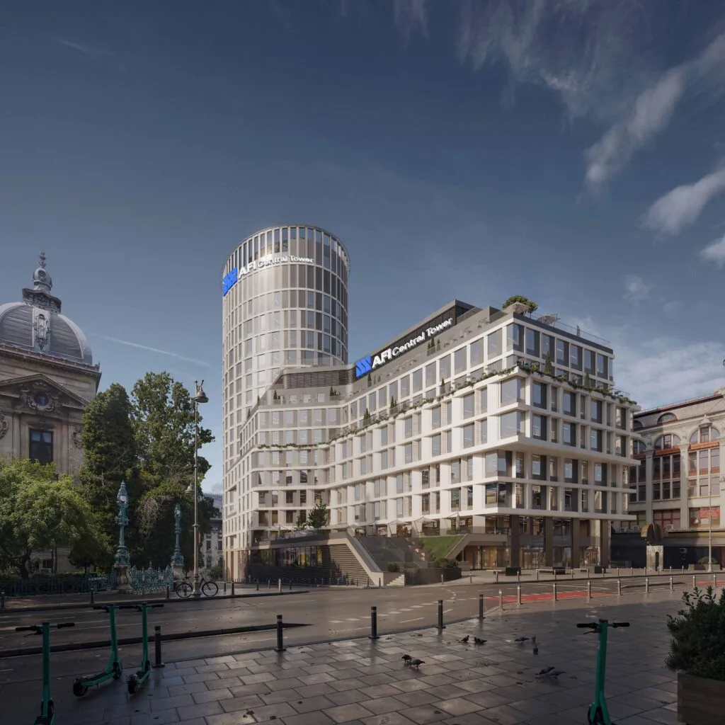 Reconversia clădirii Bancorex în AFI Central Tower pe Calea Victoriei