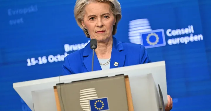 Ursula von der Leyen discutând despre sancțiunile energetice ale UE.