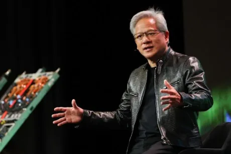 Huang Renxun discutând despre viitorul Californiei și impozite.