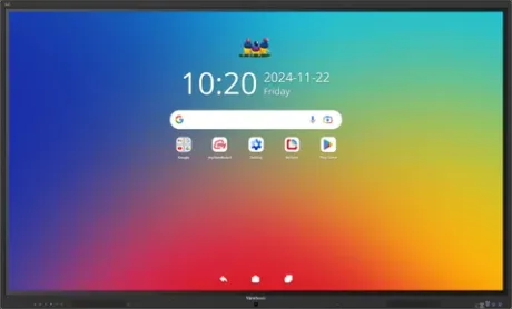Display interactiv ViewSonic cu Android 16, ideal pentru educația digitală.