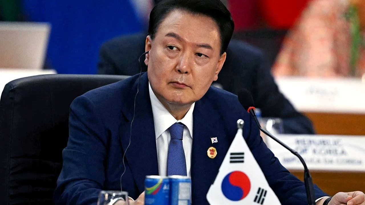 Yoon Suk Yeol, fost președinte sud-coreean, la o conferință internațională.