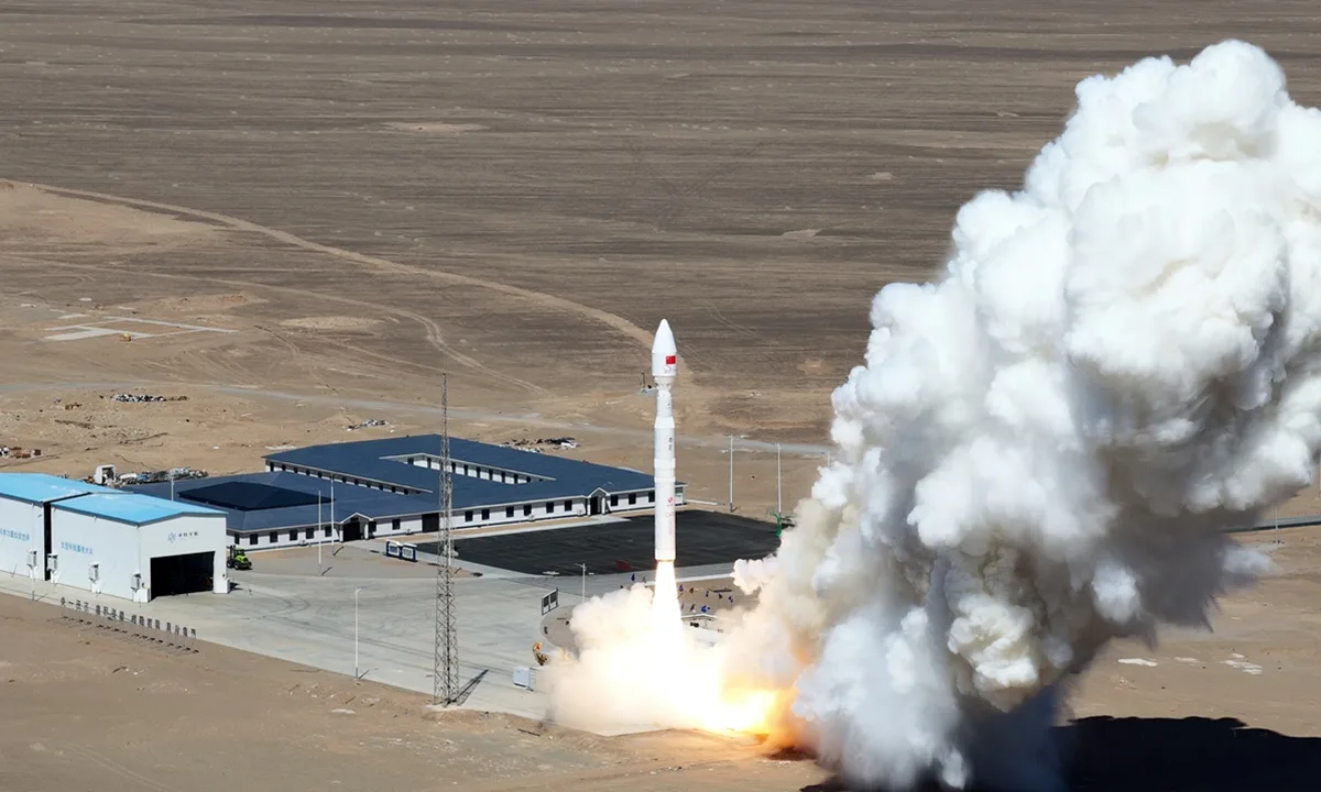 Lansarea rachetei Kinetica-1 din zona-pilot Dongfeng în China.