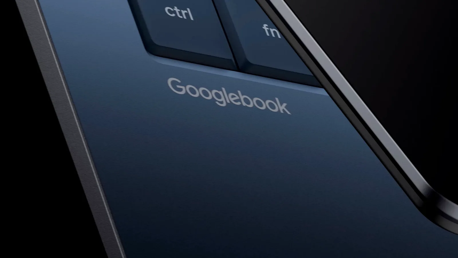 Laptop Googlebook cu design modern și tastatură elegantă.