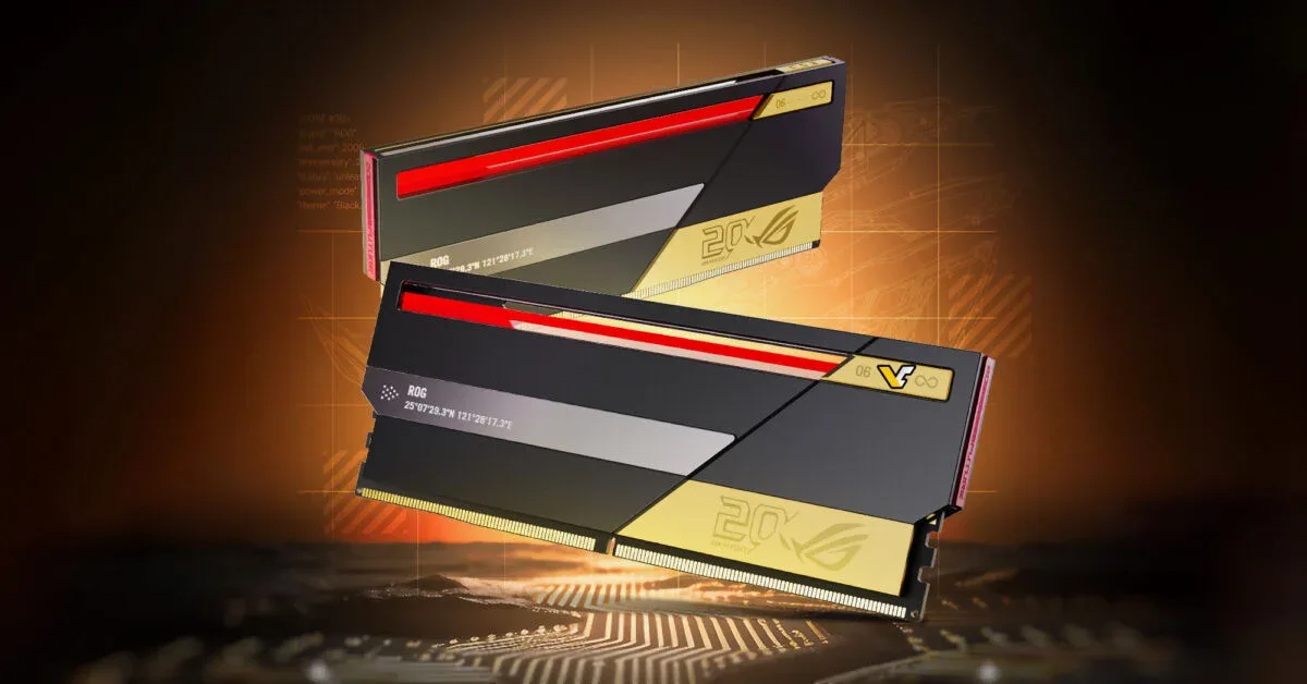 Kit de memorie RAM DDR5 ROG de 48 GB pentru gaming performant.