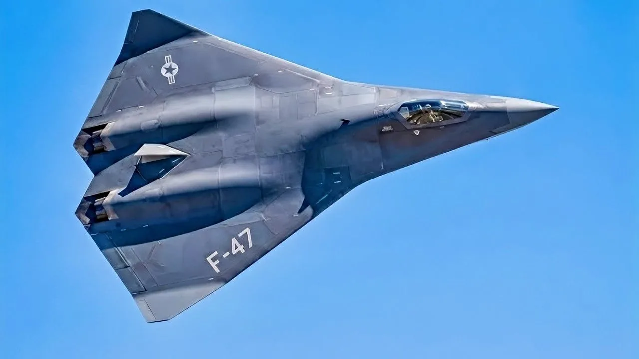 Avionul F-47 al Forțelor Aeriene ale SUA în zbor test.