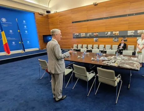 Reuniune diplomatică la Ministerul Afacerilor Externe, cu discuții despre dronele doborâte.