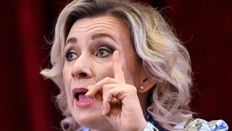 Maria Zaharova discută despre interdicția simbolurilor ruse la competiții internaționale.