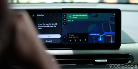 Etichete mai mari pe Google Maps pentru o navigație mai ușoară în Android Auto.