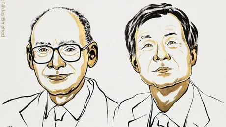 Portretele lui Henri B. Kagan și Kenso Soai, laureați Nobel pentru Chimie 2026.