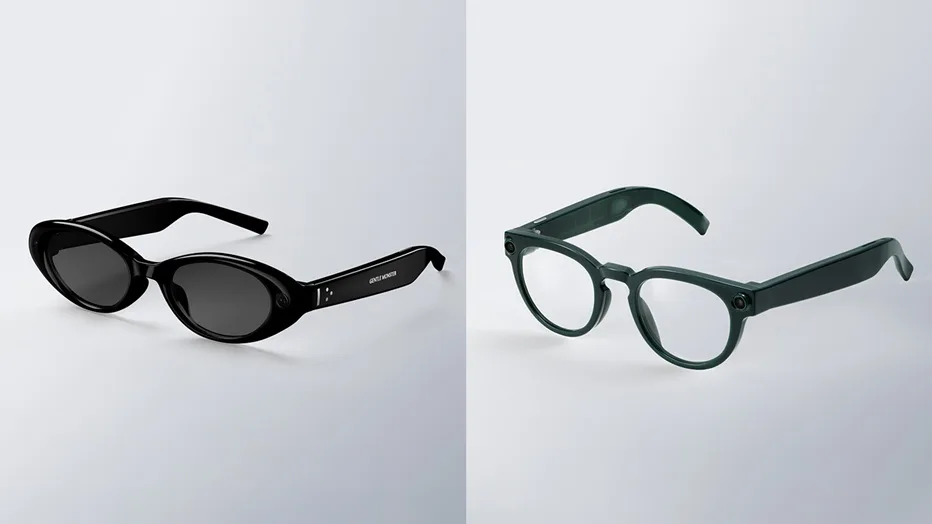 Ochelari inteligenți moderni, cu design elegant, disponibili în două modele distincte.