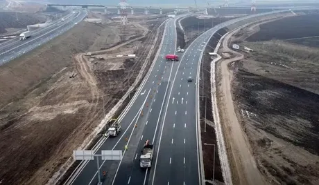 Lucrări de consolidare pe Autostrada A10, km 66, cu trafic deviat pe DN1.