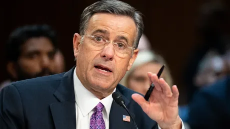 John Ratcliffe discutând despre riscurile de escaladare în relația Rusia-NATO.