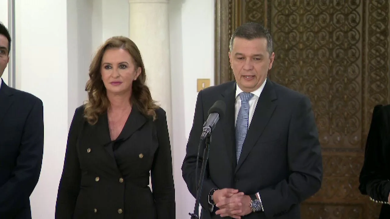 Sorin Grindeanu anunță asumarea guvernării de către PSD la Cotroceni.